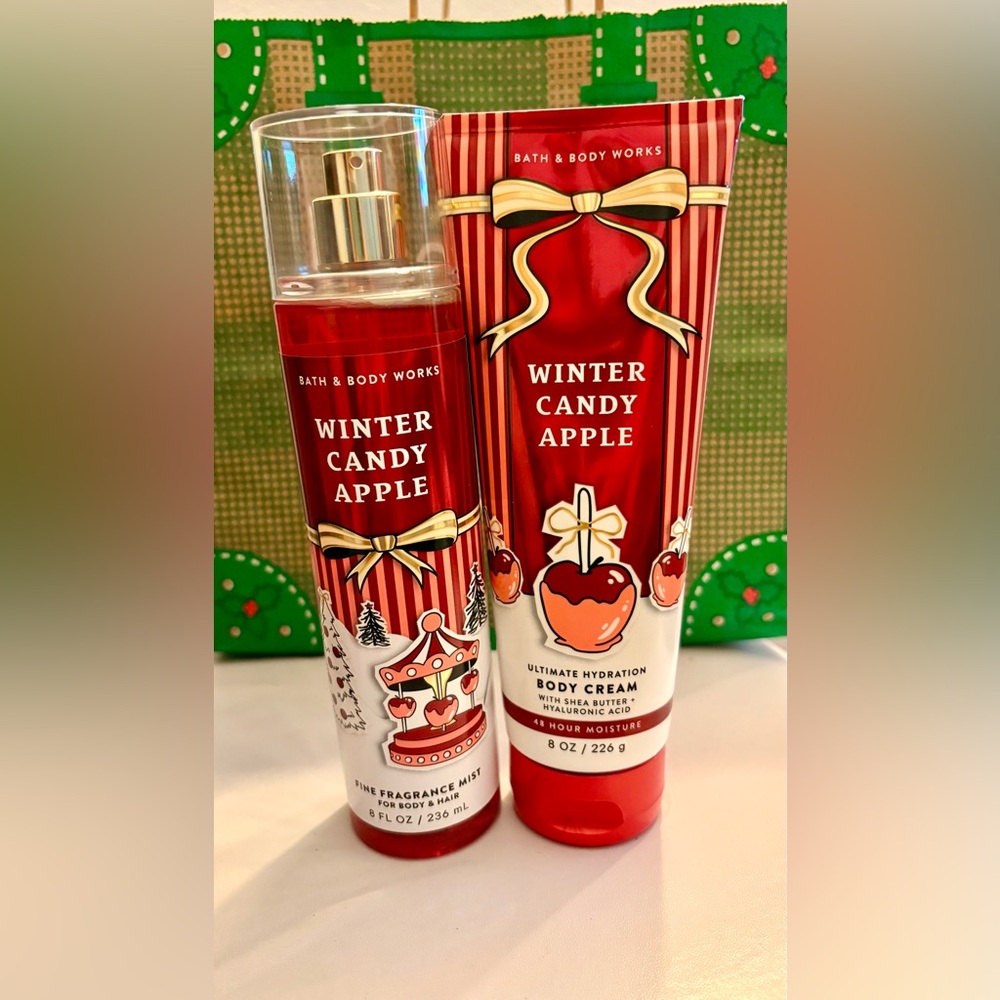 Bath & Body Works Winter Candy Apple Body Cream & Mist